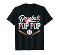 Mens Distressed Baseball Pop Pop T-Shirt - Custom Art Print Men Women - T-Shirt, Sweatshirt, Hoodie