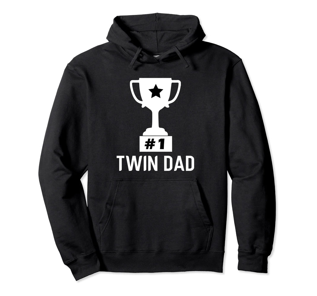 Number 1 Twin Dad Twins Pregnancy Hoodie - Custom Art Print Unisex - T-Shirt, Sweatshirt, Hoodie