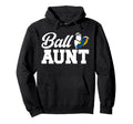 Ball Aunt Heart Volleyball Soccer Aunt Hoodie - Streetwear Style Unisex - T-Shirt, Sweatshirt, Hoodie
