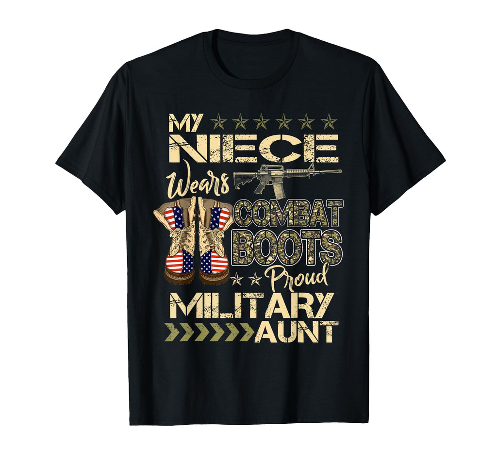 My Niece Wears Combat Boots Proud T-Shirt - Custom Art Print Men Women - T-Shirt, Sweatshirt, Hoodie