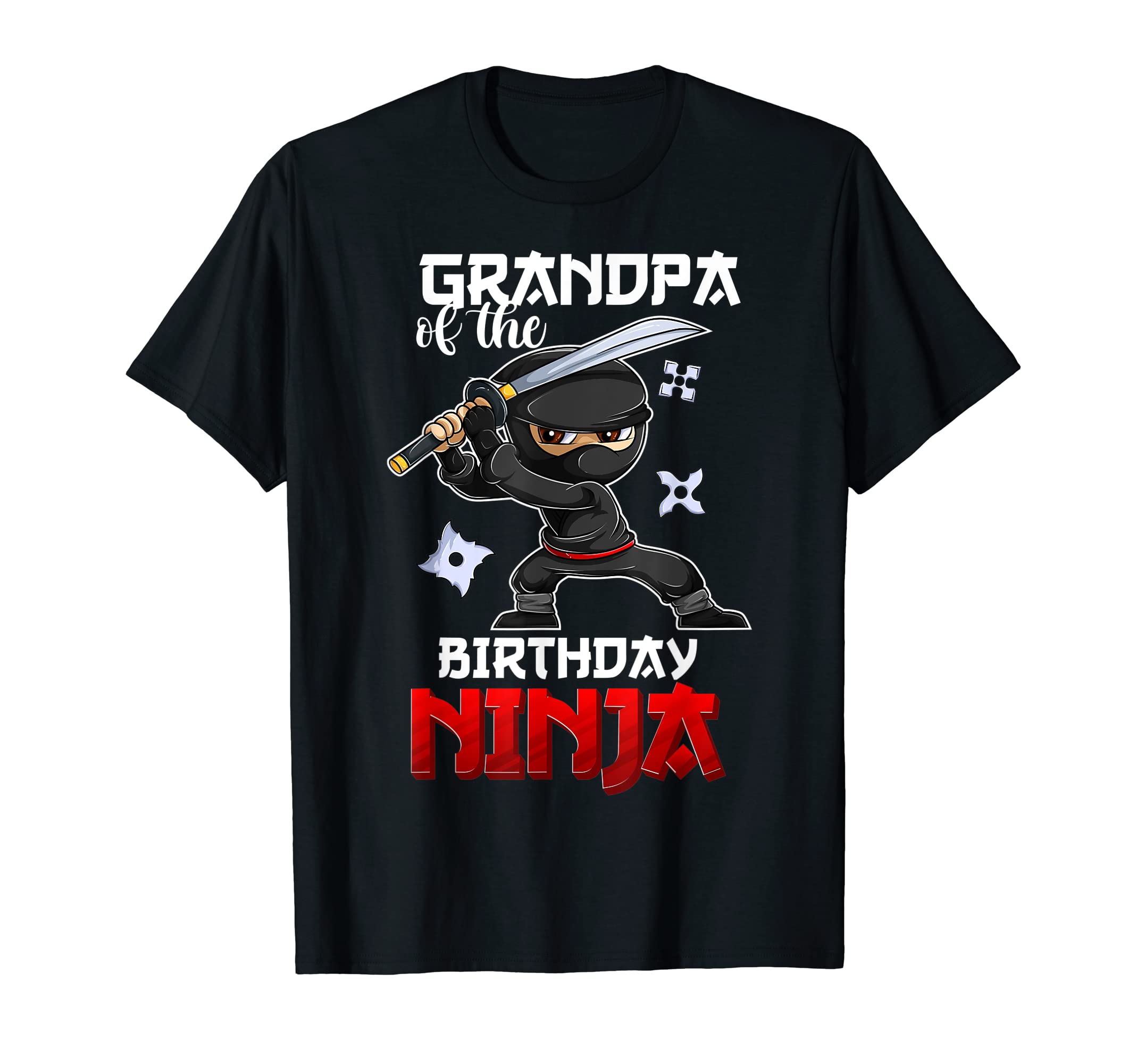 Ninja Favor Grandpa Birthday T-Shirt - Aesthetic Graphic for Adults - T-Shirt, Sweatshirt, Hoodie