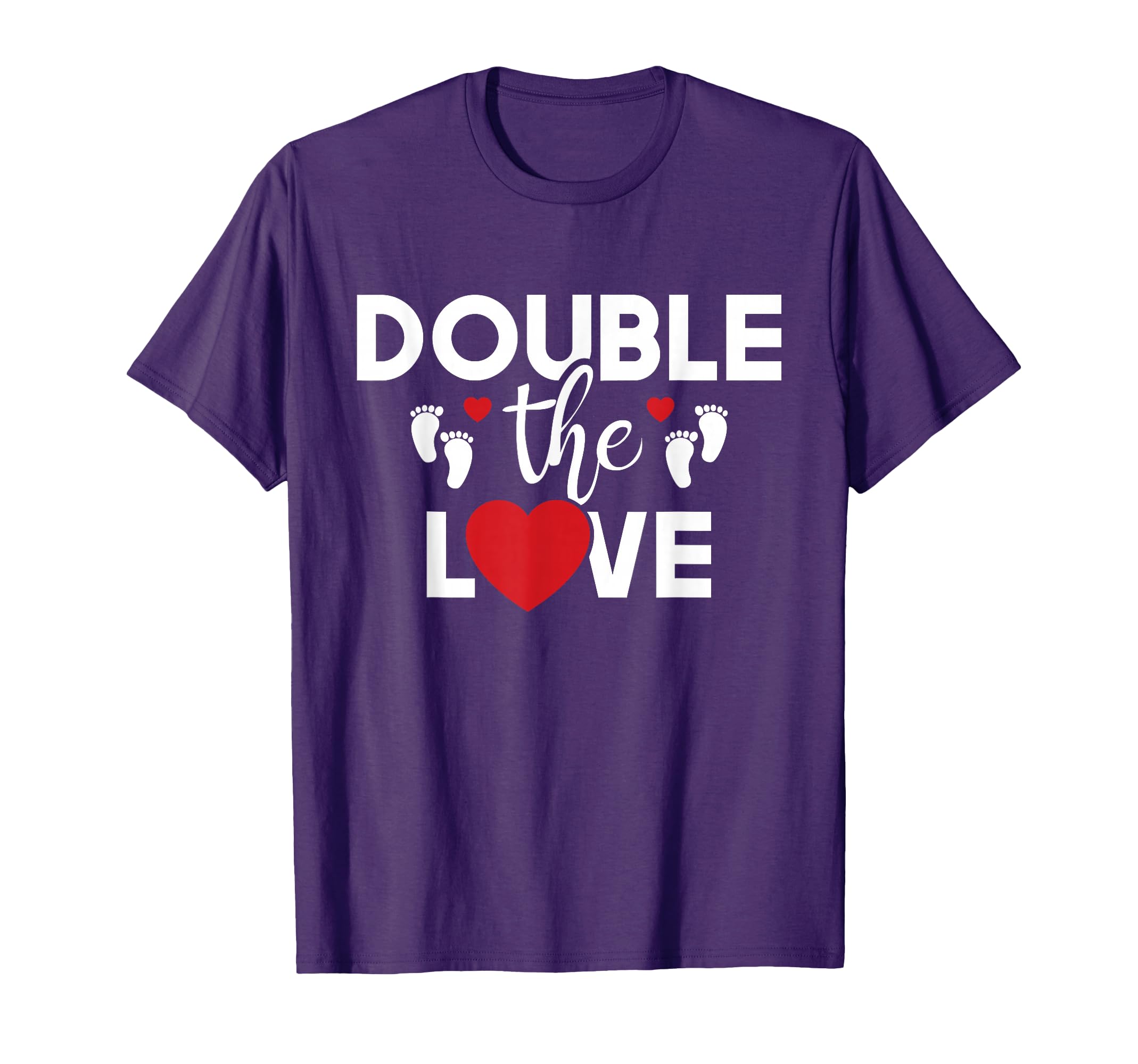 Double Love Twins Twin Dad Twin Mom T-Shirt - Custom Art Print Unisex - T-Shirt, Sweatshirt, Hoodie