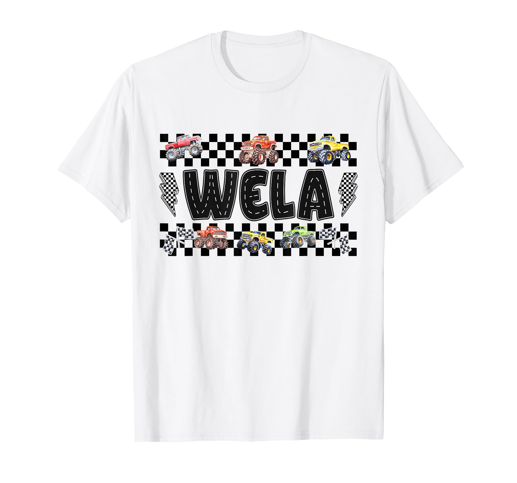 Wela Monster Truck Family Crew T-Shirt - Aesthetic Graphic for Adults - T-Shirt, Sweatshirt, Hoodie