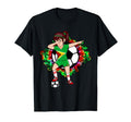 Dabbing Soccer Guyana Fan Jersey Floral T-Shirt - Trendy Graphic Unisex - T-Shirt, Sweatshirt, Hoodie