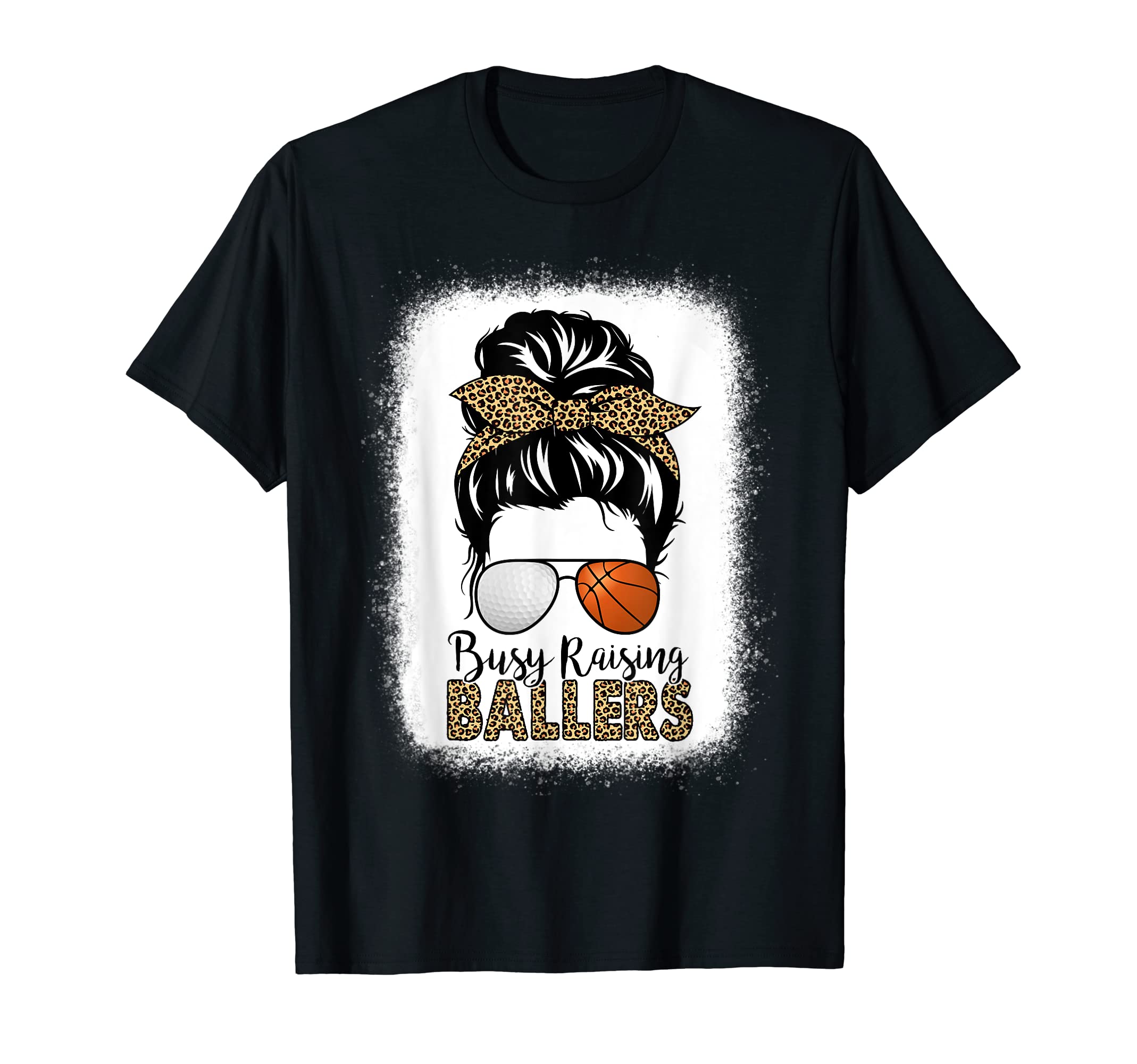 Busy Raising Ballers Golf And Basketball T-Shirt - Unique Graphic Unisex - T-Shirt, Sweatshirt, Hoodie