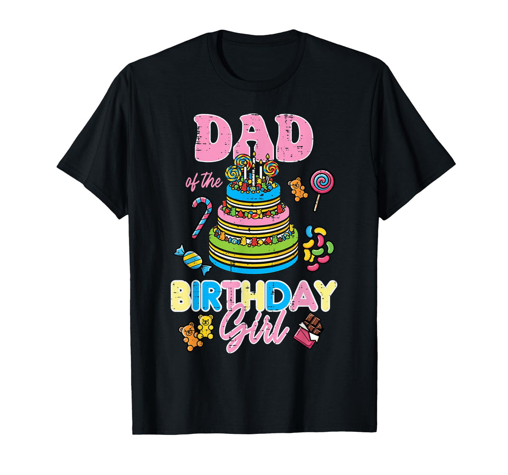 Dad Birthday Cake Bday Party Family T-Shirt - Trendy Graphic for Adults - T-Shirt, Sweatshirt, Hoodie