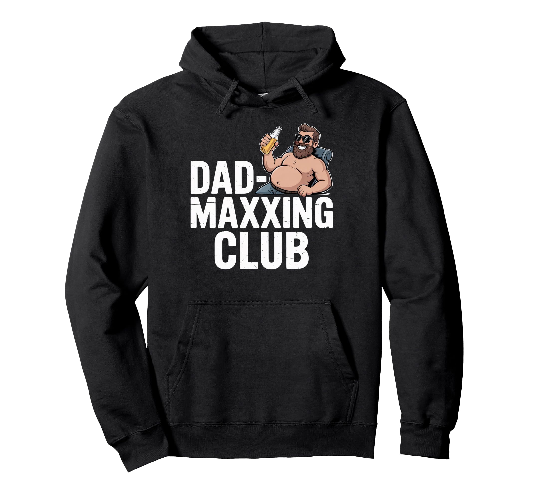 Dad Maxxing Club Funny Beer Dad Bod Mens Hoodie - Streetwear Style Unisex - T-Shirt, Sweatshirt, Hoodie