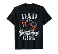 Dad Nine 9Th Birthday Basketball Bday T-Shirt - Trendy Graphic Men Women - T-Shirt, Sweatshirt, Hoodie