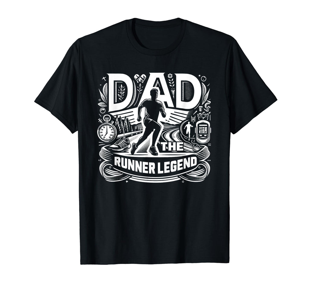 Dad Fathers Day Dad Runner Legend Dad T-Shirt - Minimalist Print Men Women - T-Shirt, Sweatshirt, Hoodie