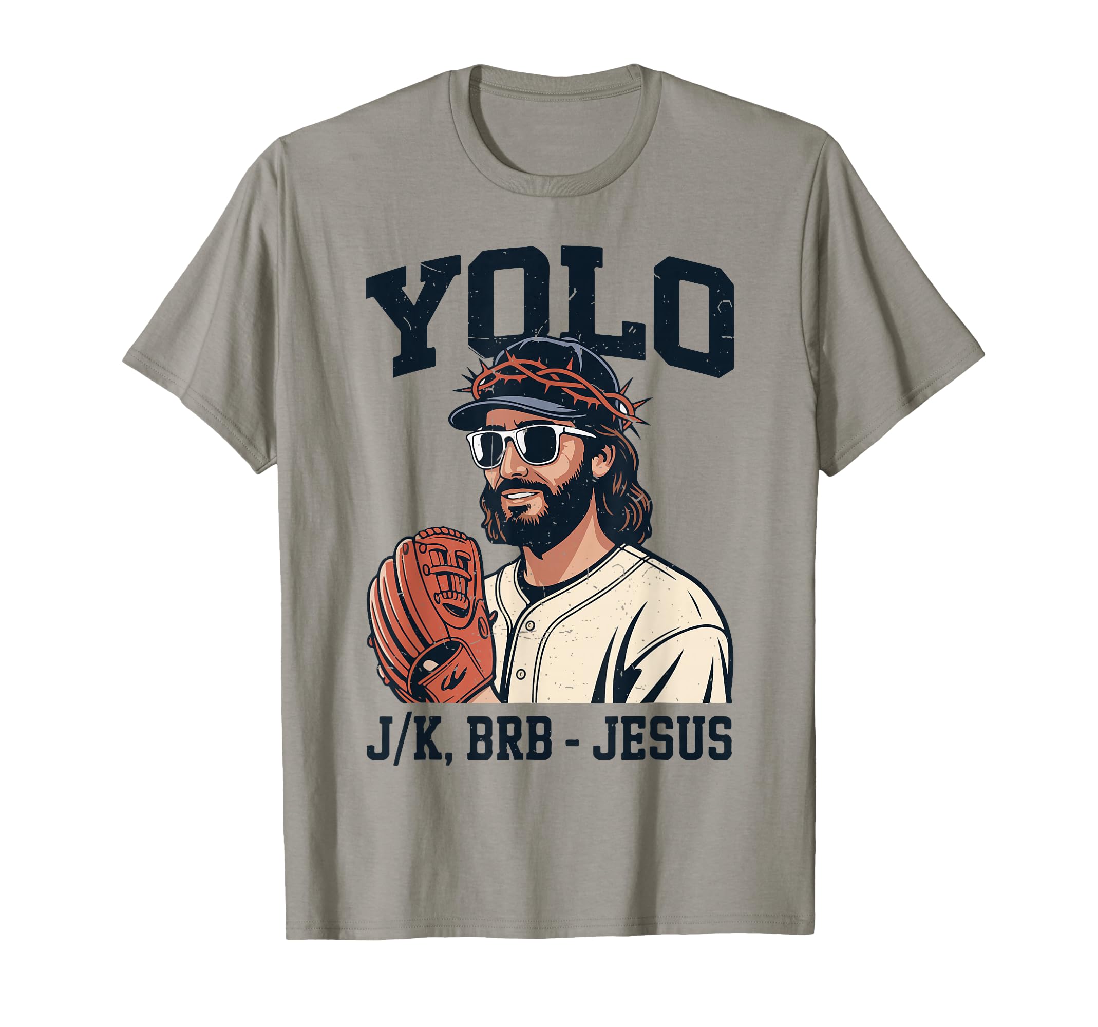 Yolo Lol Jk Brb Jesus Baseball T-Shirt - Custom Art Print for Adults - T-Shirt, Sweatshirt, Hoodie
