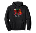 Holiday Lights Ugly Santa Hat Papa Hoodie - Casual Everyday Wear Men Women - T-Shirt, Sweatshirt, Hoodie