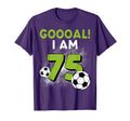 75Th Birthday Soccer Theme 75Year Old B T-Shirt - Novelty Apparel Unisex - T-Shirt, Sweatshirt, Hoodie