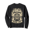Biker 1952 Ride Birthday Motorcycle Sweatshirt - Trendy Graphic for Adults - T-Shirt, Sweatshirt, Hoodie
