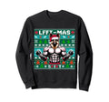 Ugly German Shepherd Dog Liftmas Sweatshirt - Fun Novelty Design Unisex - T-Shirt, Sweatshirt, Hoodie