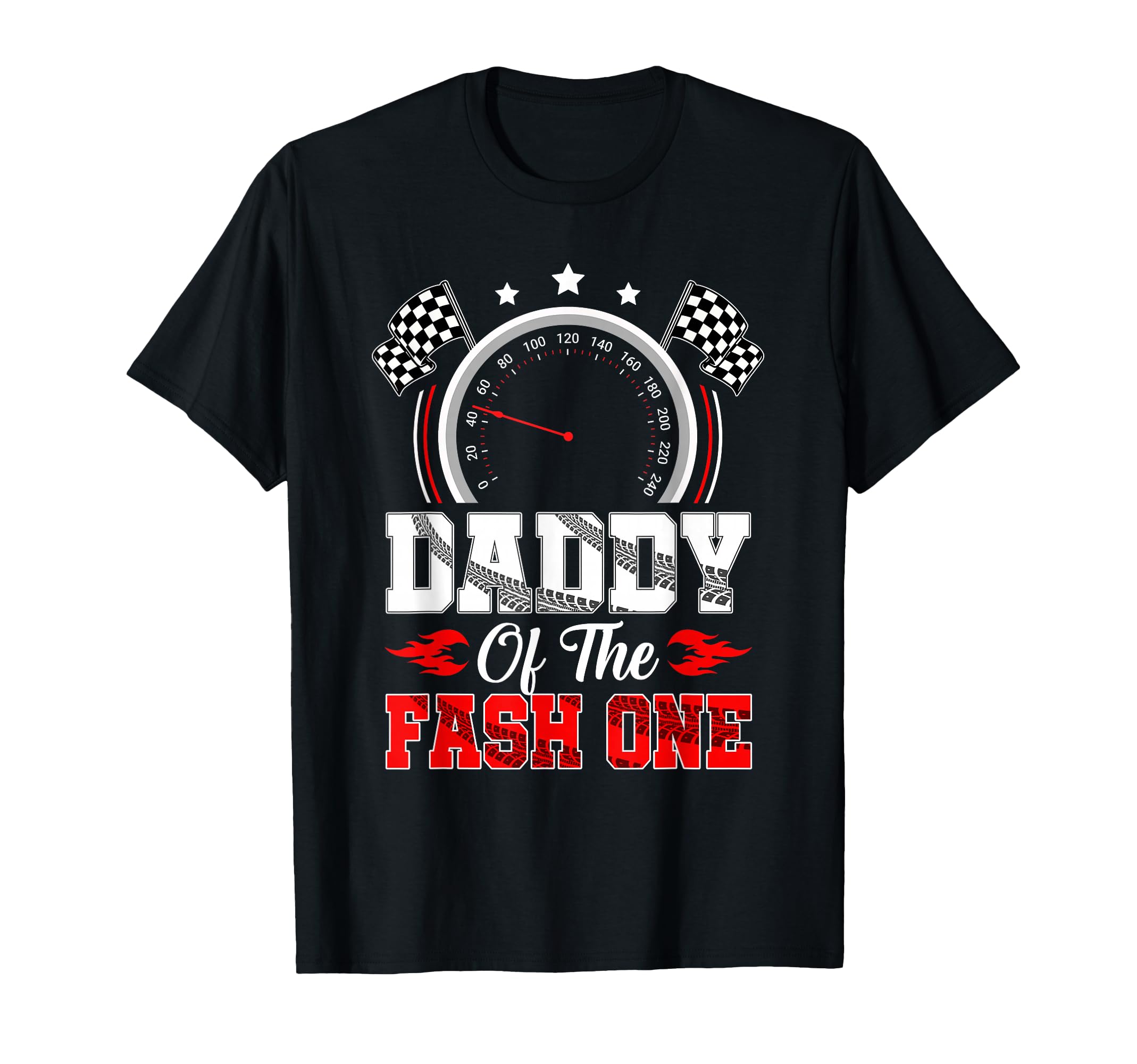 Daddy Fast One 1St Birthday Racing Car T-Shirt - Trendy Graphic for Adults - T-Shirt, Sweatshirt, Hoodie