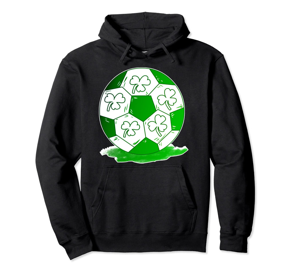 St Patricks Day Football Shamrock Irish Hoodie - Unique Graphic Unisex - T-Shirt, Sweatshirt, Hoodie