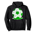 St Patricks Day Football Shamrock Irish Hoodie - Unique Graphic Unisex - T-Shirt, Sweatshirt, Hoodie