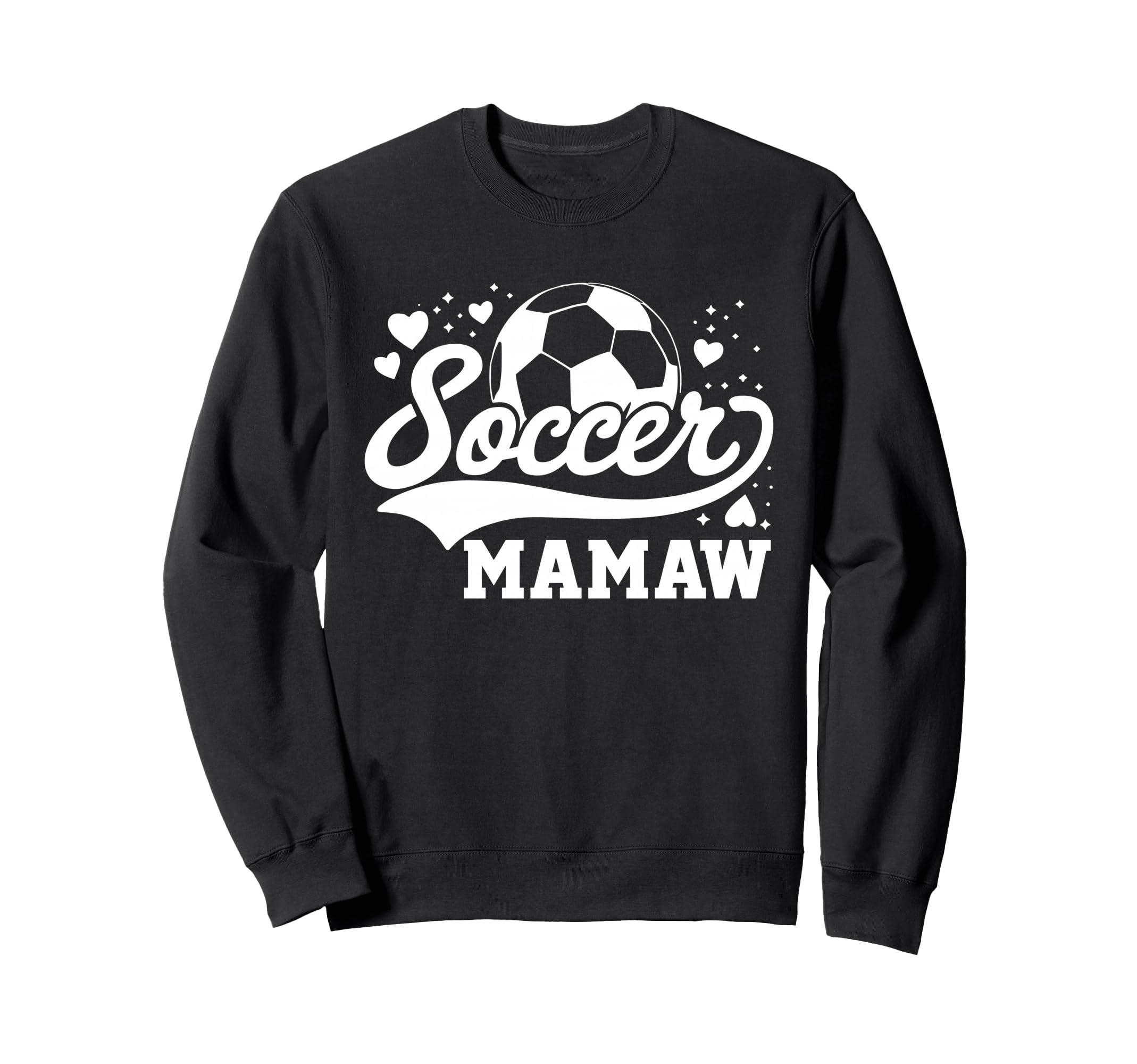Soccer Mamaw Soccer Ball Sweatshirt - Graphic Print Men Women - T-Shirt, Sweatshirt, Hoodie
