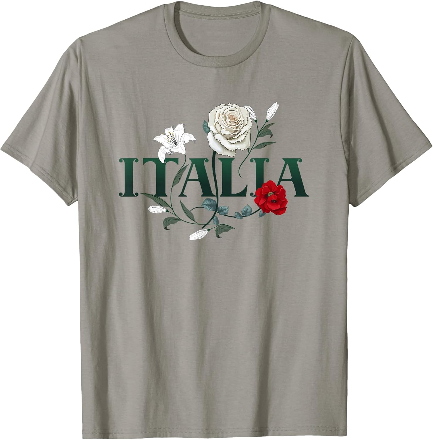 Flowers of Italy Vintage Style Minimalist Boho - Adult & Kids T-Shirts, Sweatshirts & Hoodies apparel design preview 1