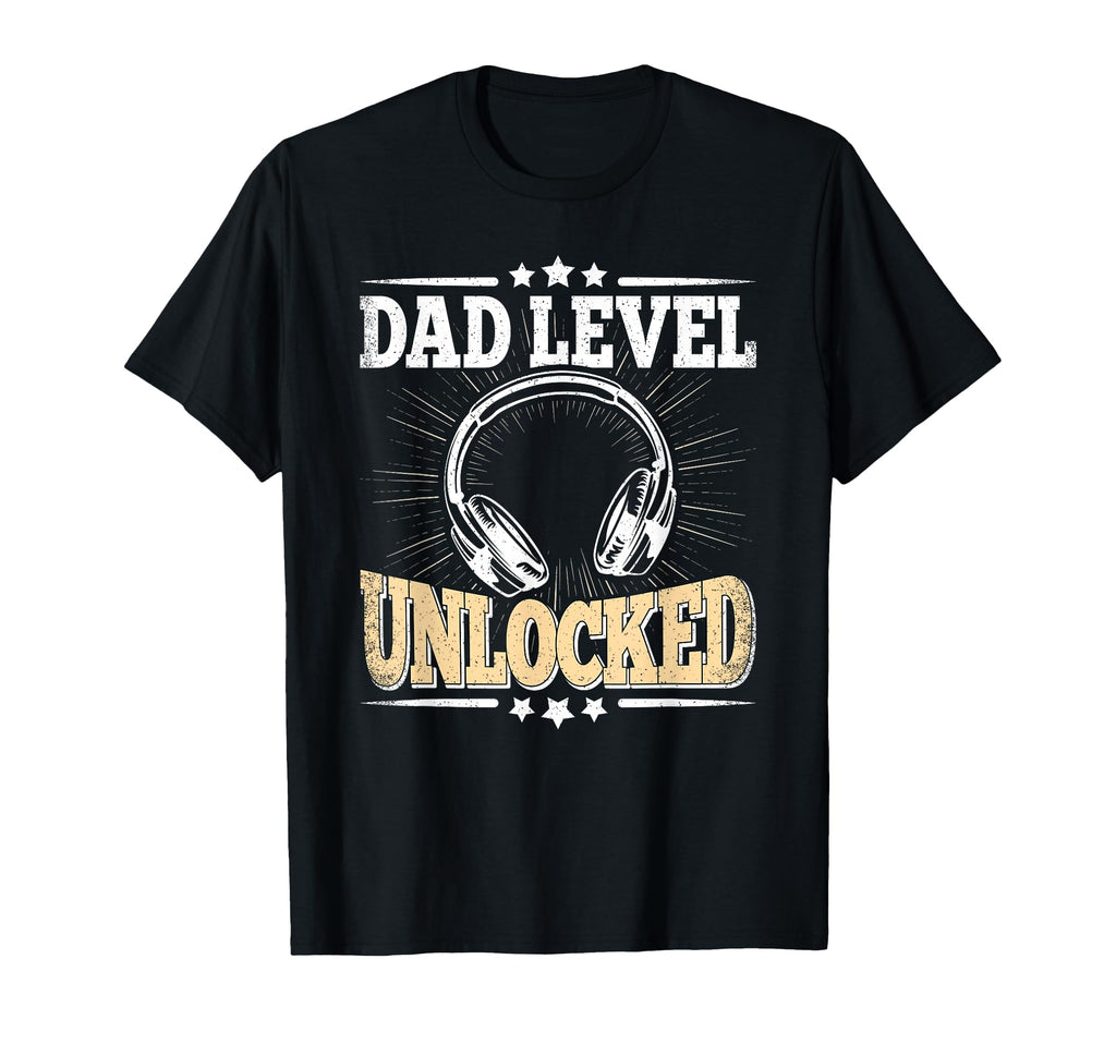 Dad Level Unlocked Funny New Dad Gaming T-Shirt - Minimalist Print Unisex - T-Shirt, Sweatshirt, Hoodie