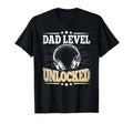 Dad Level Unlocked Funny New Dad Gaming T-Shirt - Minimalist Print Unisex - T-Shirt, Sweatshirt, Hoodie