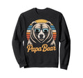 Papabear Papa Bear Daddy Dad Fathers Sweatshirt - Unique Graphic Unisex - T-Shirt, Sweatshirt, Hoodie
