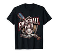 American Baseball Dad Baseball Dad T-Shirt - Graphic Print Unisex - T-Shirt, Sweatshirt, Hoodie