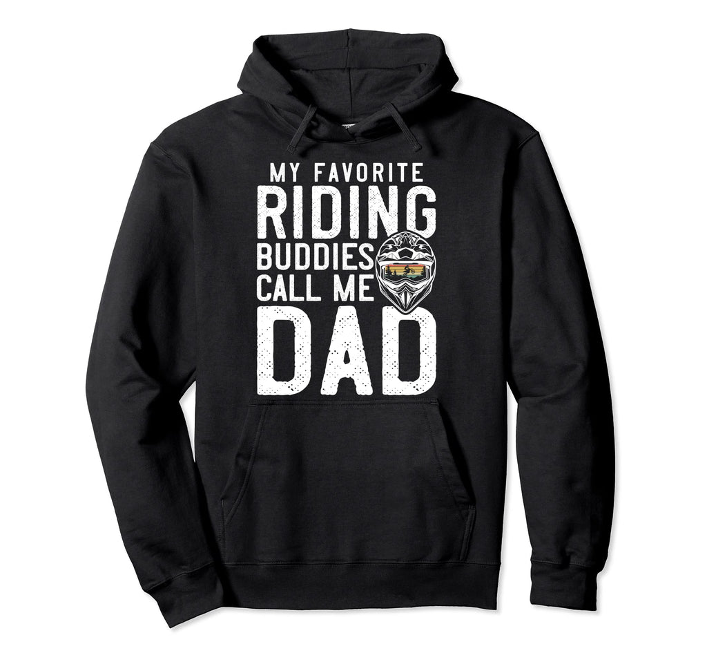 Motocross Dad Dirt Bike Riding Buddies Hoodie - Graphic Print for Adults - T-Shirt, Sweatshirt, Hoodie