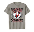 Soccer Mama Soccer Game Day Checkered T-Shirt - Graphic Print Unisex - T-Shirt, Sweatshirt, Hoodie