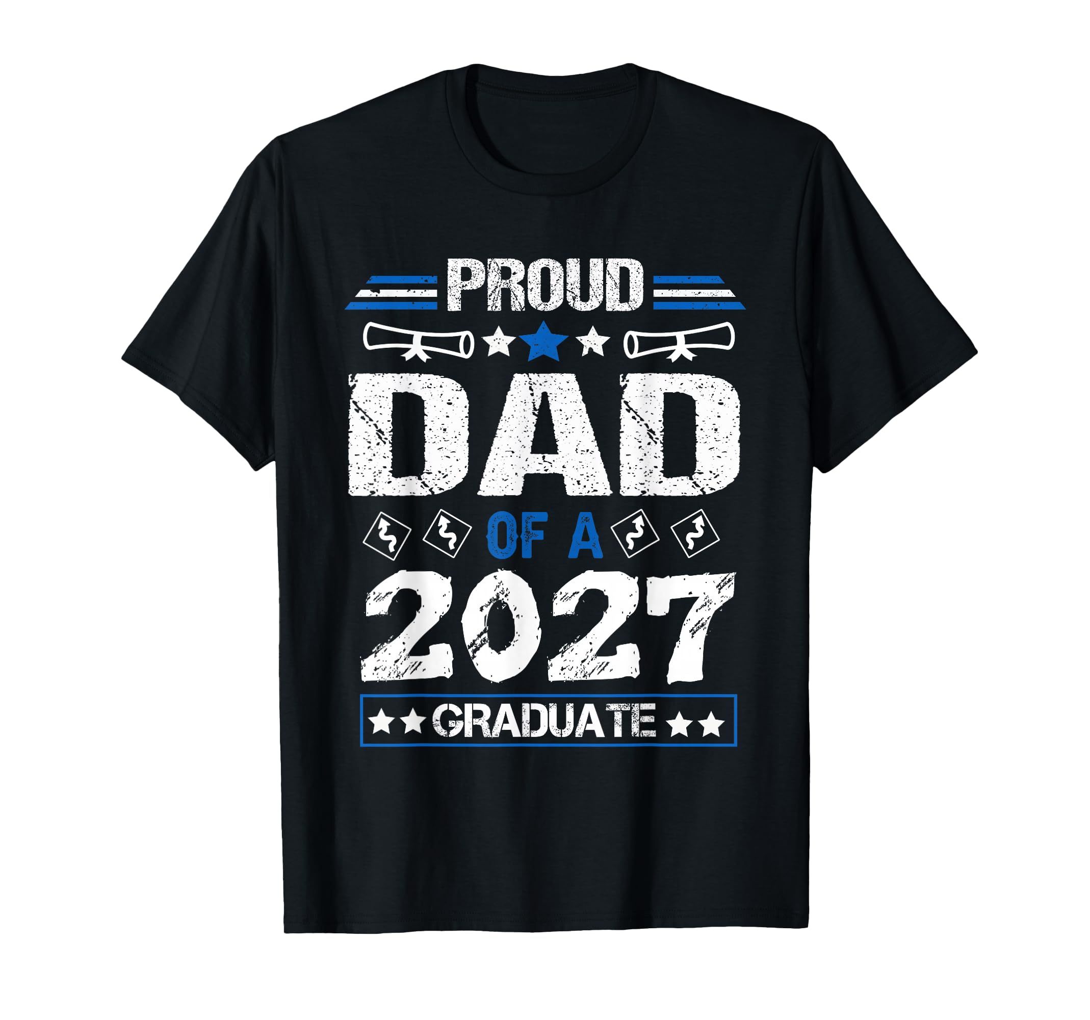 Dad Graduation Senior 2027 Proud Dad T-Shirt - Custom Art Print for Adults - T-Shirt, Sweatshirt, Hoodie