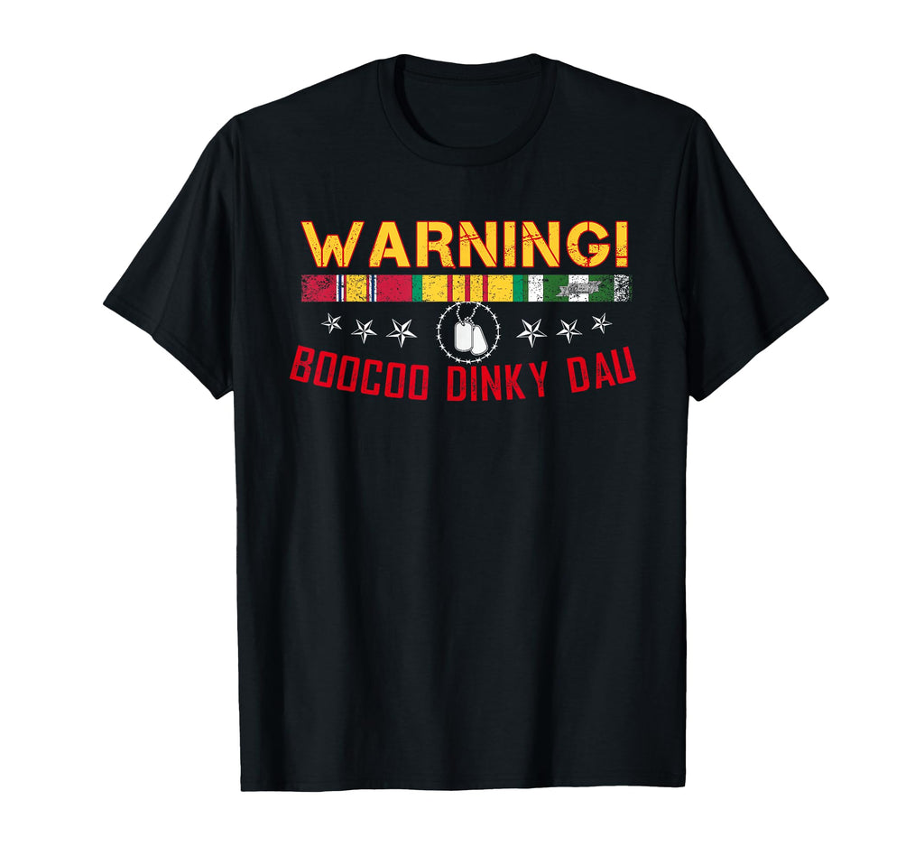 Vietnam Veteran Boocoo Dinky Dau T-Shirt - Minimalist Print for Adults - T-Shirt, Sweatshirt, Hoodie