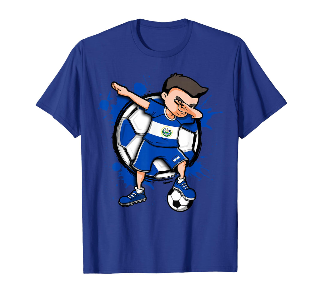 Dabbing Soccer El Salvador Football T-Shirt - Fun Novelty Design Unisex - T-Shirt, Sweatshirt, Hoodie