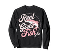 Reel Fish Fisher Mom Bass Fishing Fish Sweatshirt - Graphic Print Unisex - T-Shirt, Sweatshirt, Hoodie