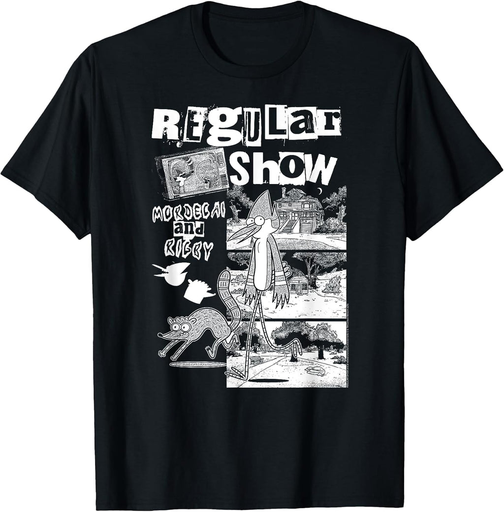 Punk Zine Black and White Collage Cartoon - Adult & Kids T-Shirts, Sweatshirts & Hoodies apparel design preview 1