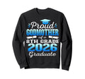 Proud Godmother 8Th Grade Sweatshirt - Minimalist Print for Adults - T-Shirt, Sweatshirt, Hoodie