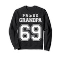 Number 69 Custom Proud Soccer Futbol Sweatshirt - Minimalist Print Unisex - T-Shirt, Sweatshirt, Hoodie