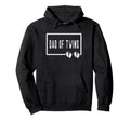 Dad Twins 2 Two Children Papa Daddy Hoodie - Minimalist Print for Adults - T-Shirt, Sweatshirt, Hoodie