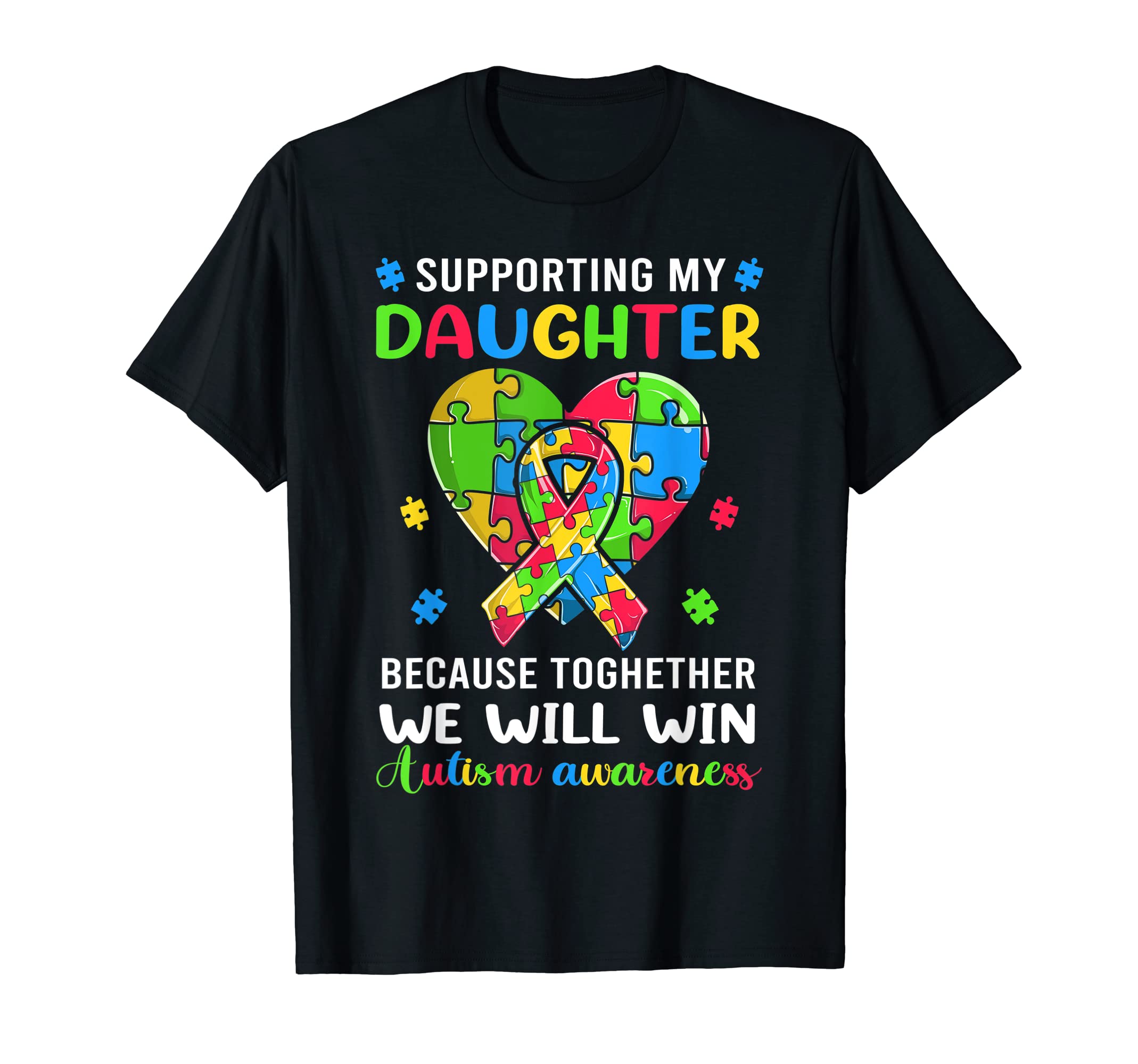 Autism Awareness Dad Mom Autistic T-Shirt - Fun Novelty Design for Adults - T-Shirt, Sweatshirt, Hoodie