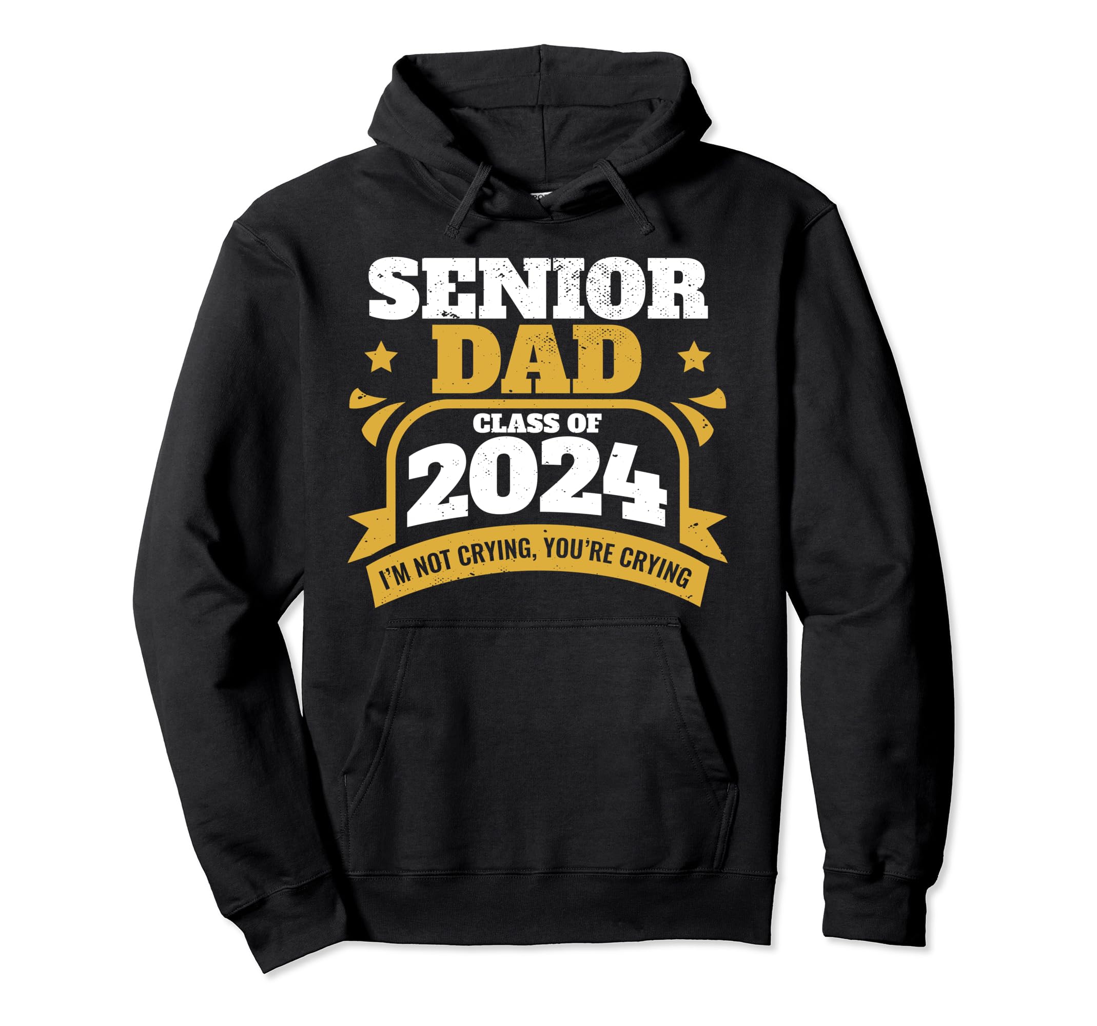 Proud Father Senior Dad Class 2024 Hoodie - Graphic Print Men Women - T-Shirt, Sweatshirt, Hoodie