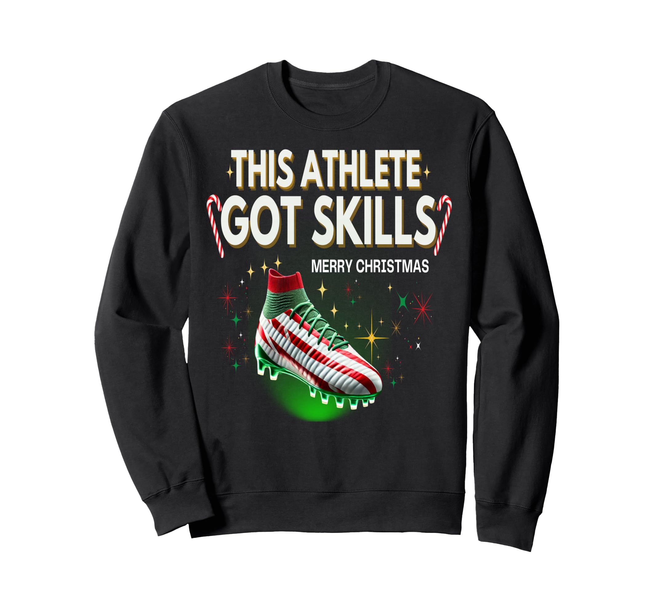 Funny Soccer Player Athlete Holiday Sweatshirt - Unique Graphic Men Women - T-Shirt, Sweatshirt, Hoodie