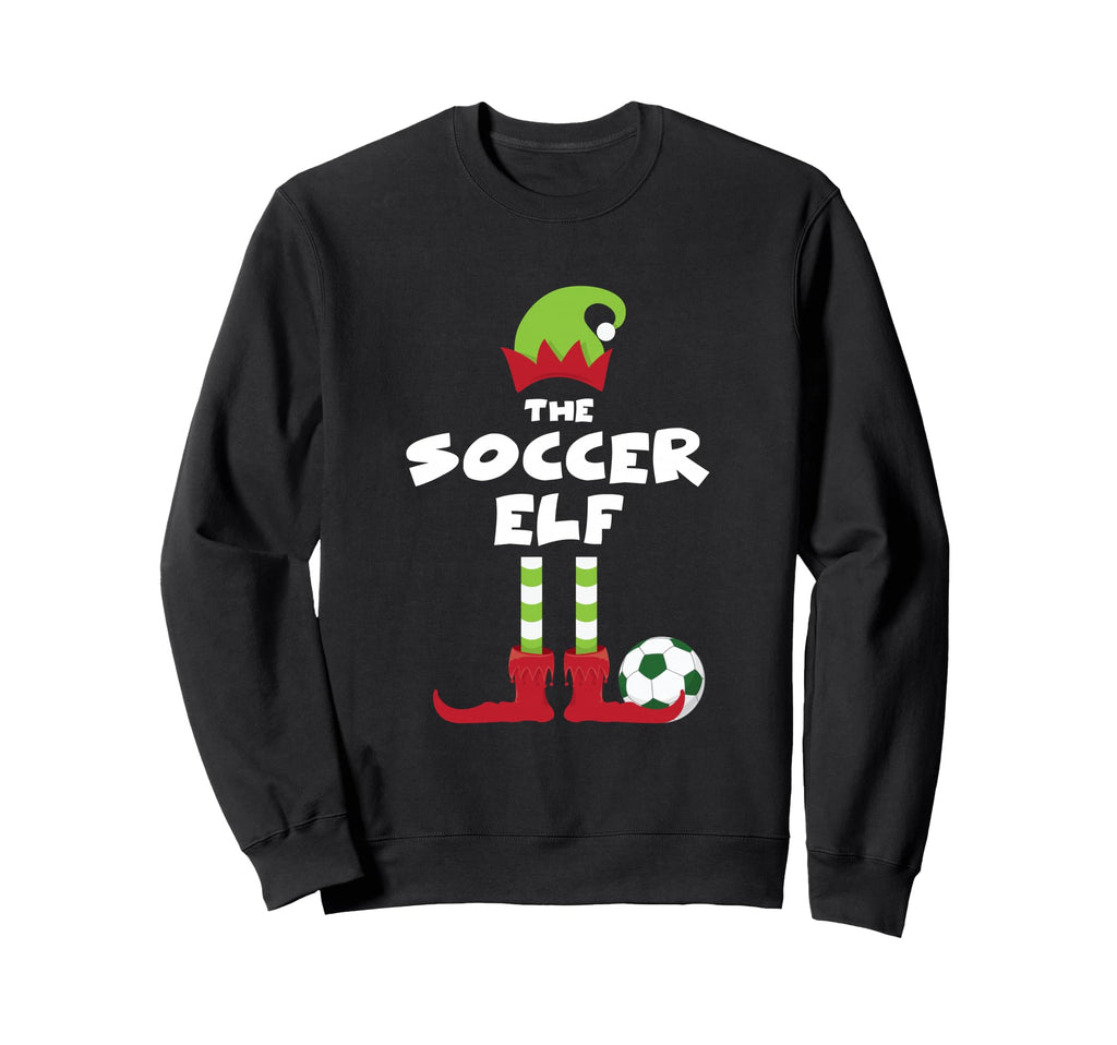 Soccer Elf Matching Family Party Sweatshirt - Trendy Graphic Men Women - T-Shirt, Sweatshirt, Hoodie