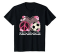 Peace Love Soccer Lover Leopard T-Shirt - Streetwear Style for Adults - T-Shirt, Sweatshirt, Hoodie