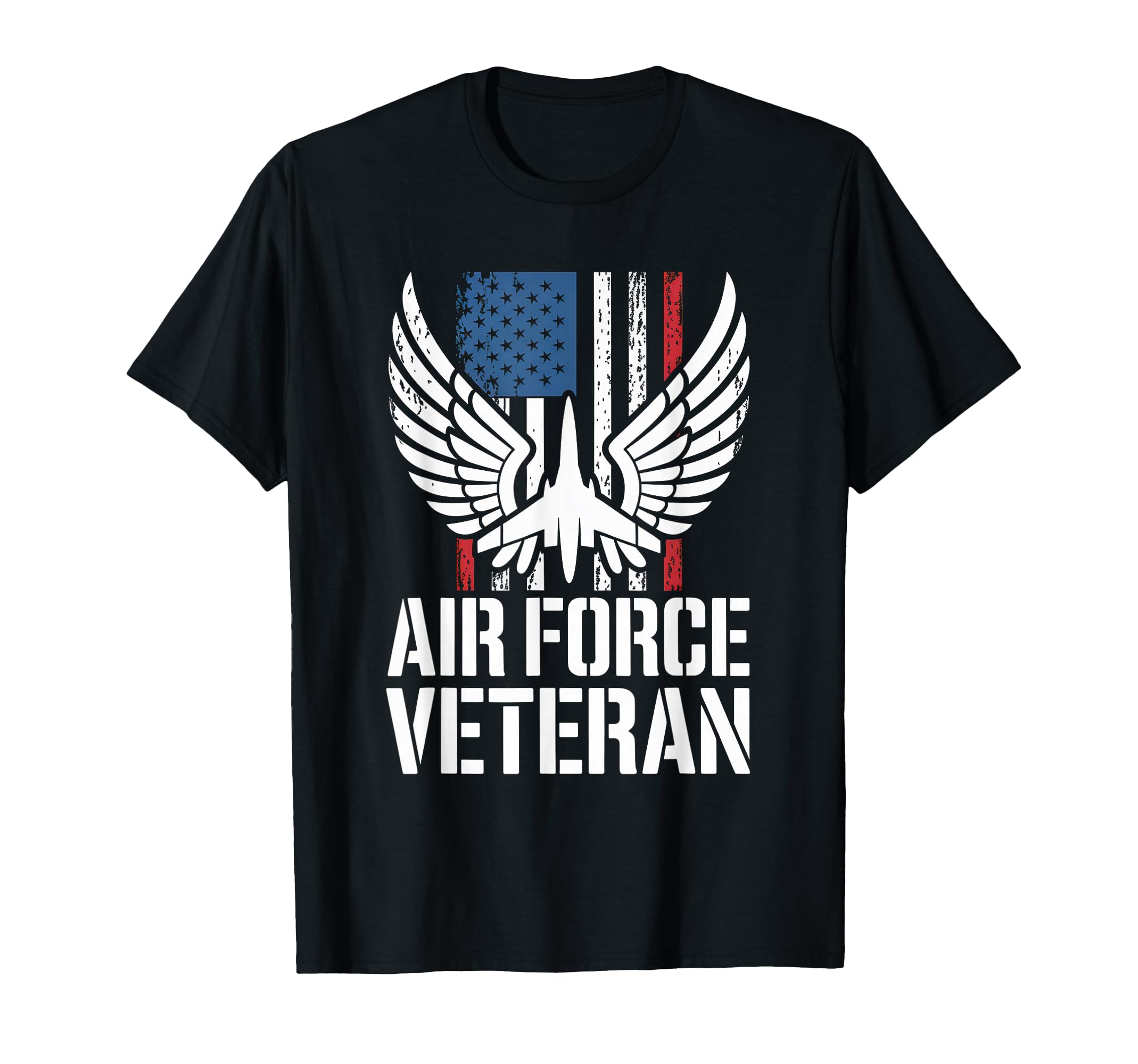 Air Force Veteran Us American Flag Dad T-Shirt - Novelty Apparel Unisex - T-Shirt, Sweatshirt, Hoodie