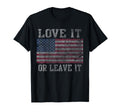 Usa Love It Or Leave It Patriotic Fade T-Shirt - Minimalist Print Men Women - T-Shirt, Sweatshirt, Hoodie