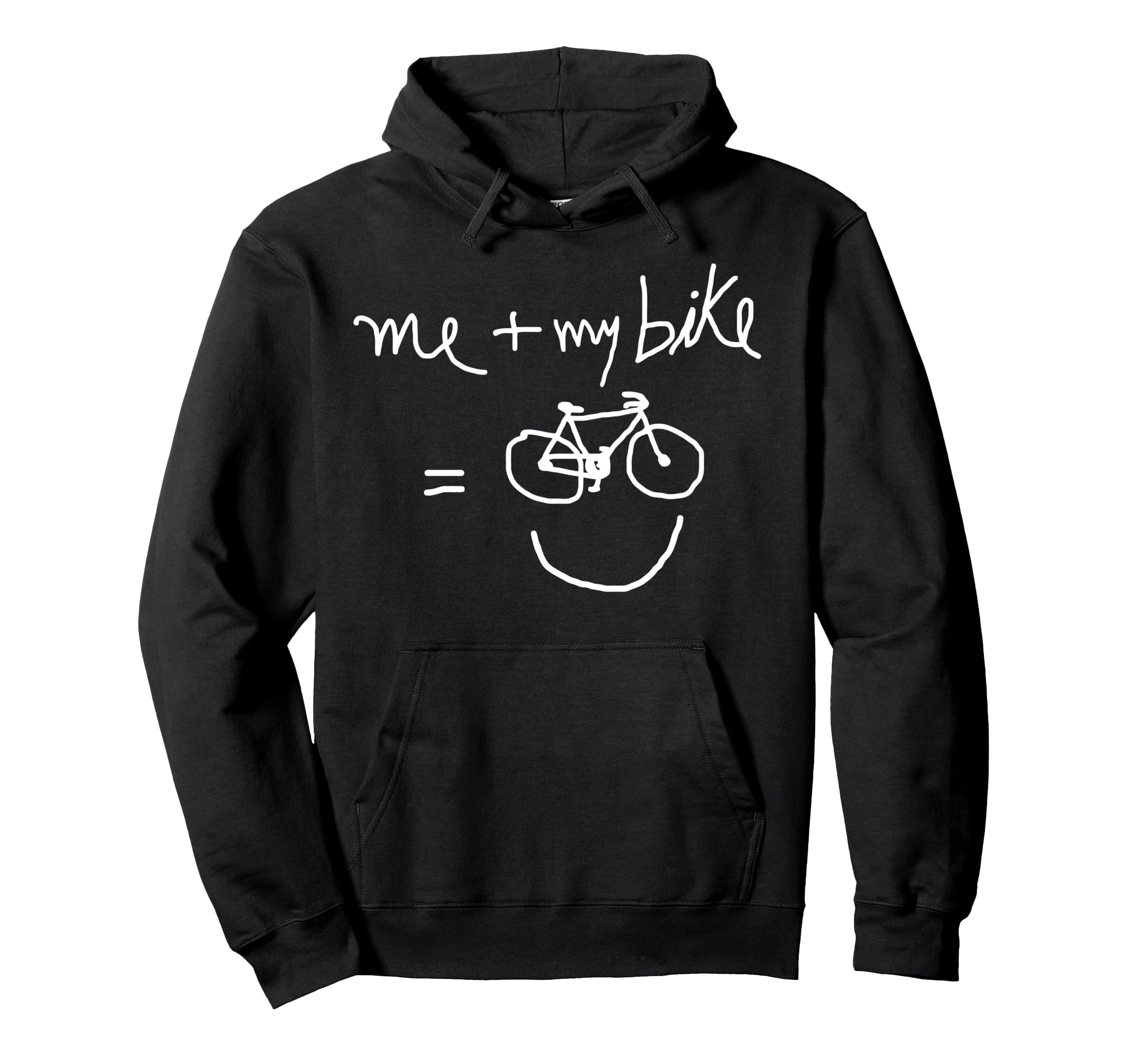 Me My Bike Happy Bicycle Lovers Cycling Hoodie - Minimalist Print Unisex - T-Shirt, Sweatshirt, Hoodie