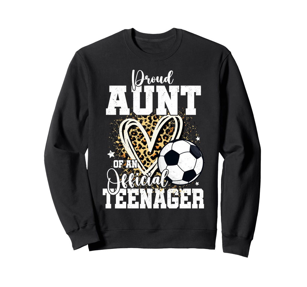 Proud Aunt Teenager 13Th Birthday Sweatshirt - Minimalist Print for Adults - T-Shirt, Sweatshirt, Hoodie