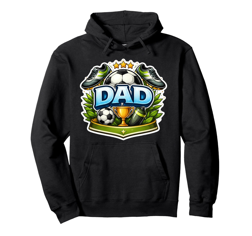 Soccer Dad Fathers Day Football Fan Hoodie - Graphic Print for Adults - T-Shirt, Sweatshirt, Hoodie