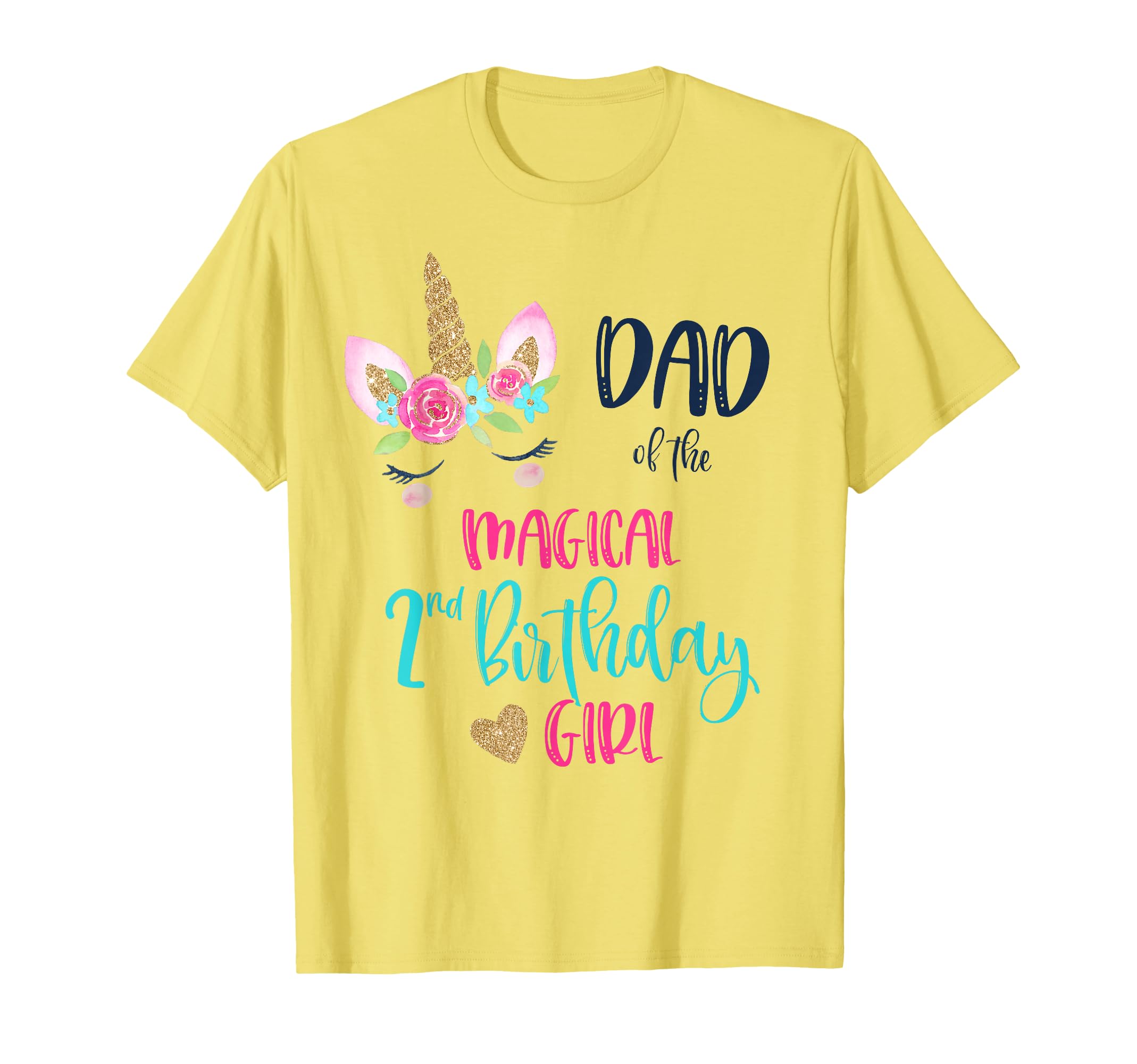 Unicorn Dad 2Nd Birthday Matching T-Shirt - Streetwear Style for Adults - T-Shirt, Sweatshirt, Hoodie