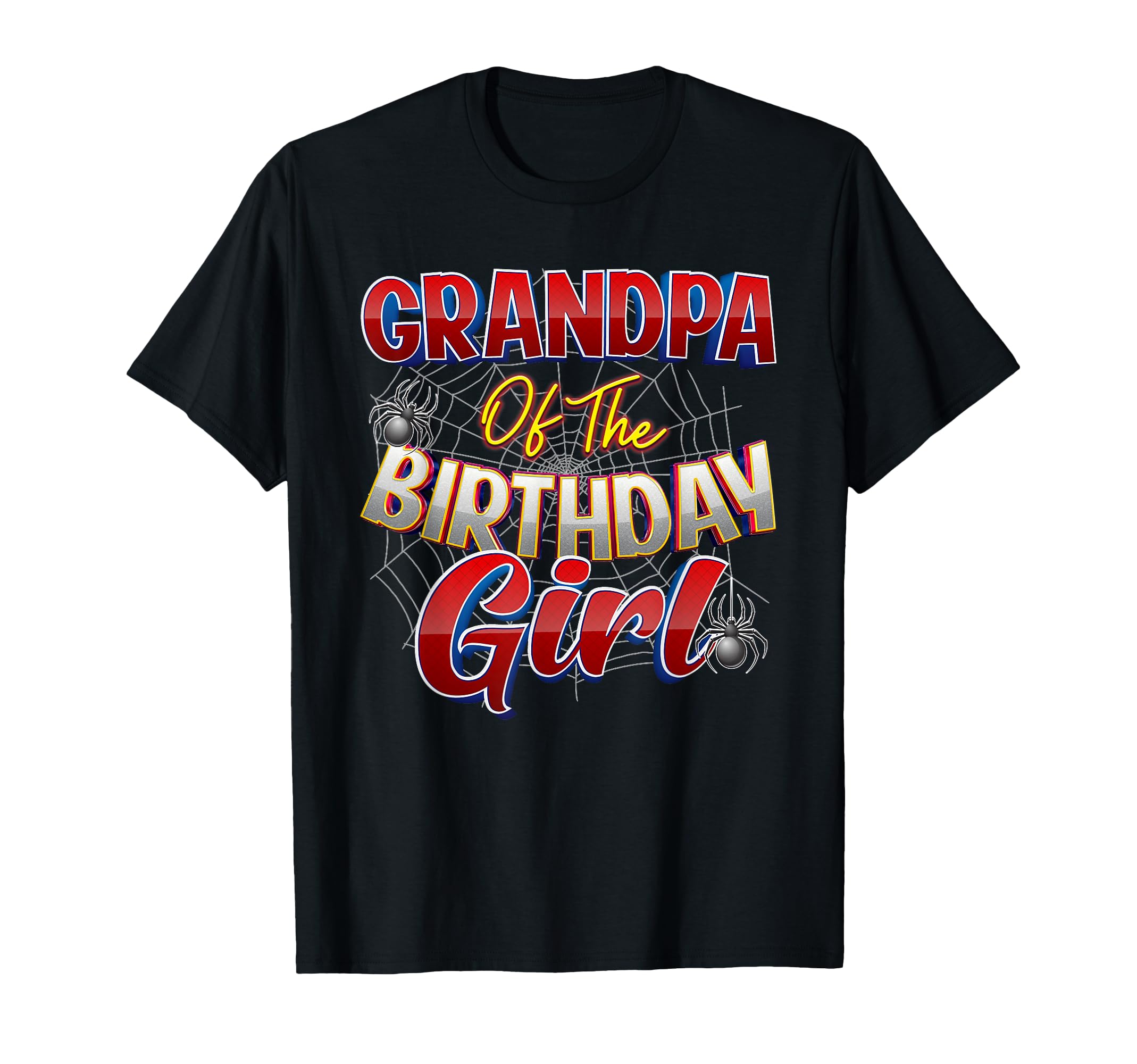 Spider Web Birthday Costume Grandpa T-Shirt - Streetwear Style Unisex - T-Shirt, Sweatshirt, Hoodie