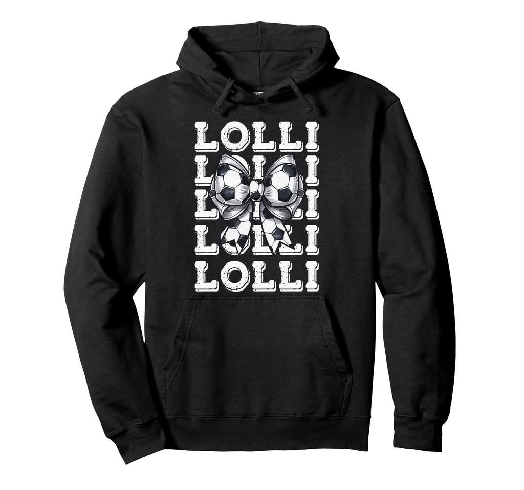 Coquette Soccer Lolli Matching Family Hoodie - Minimalist Print for Adults - T-Shirt, Sweatshirt, Hoodie
